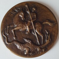 Szent György díj bronz emlékérem