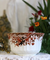 Angol csontporcelán cukortartó