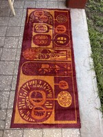 Retro Emese   iparművészeti mokett falvédő falikárpit faliszőnyeg mid-century modern