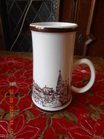 Hollóházi porcelán korsó