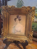 F. EIBL : FIATAL HÖLGY PORTRÉJA 1850 KÖRÜL