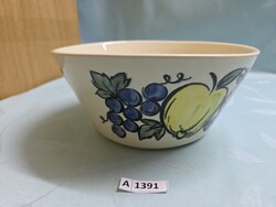 A1391 Vintage Kerámia tál 23x10 cm