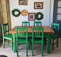 Népies étkező garnitúra, asztal,szék