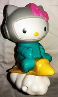 2016.plasztik HELLO KITTY SANRIO - SPACE SZÉRIA plasztik figura guruló repülőn a felhők között 12cm