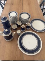 Villeroy & Boch „Saphir” – 38 db-os étkészlet, ritka geometrikus mintával