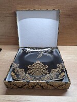 Kétszemélyes elegáns reggeliző tányér szett díszdobozban