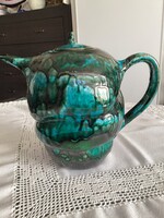 Iparművész kerámia teáskanna egyedi forma, különleges mázzal!