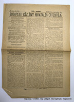 1940 szeptember 19  /  Budapesti Közlöny Hiv. Ért.  /  Újság - Magyar /   Ssz.:  29248