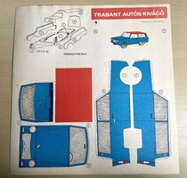 Trabant autós kivágó, 1980-as évek, makett, modell
