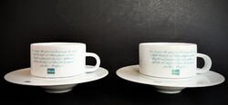 Dilmah vitrin 2 db teás vagy cappuccinos különleges csésze és alj