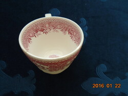 Antik Villeroy&Boch pink mintás csésze Merkúr jelzéssel