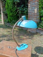 Kaiser stílusú íróasztali lámpa, merev nyakas retro lámpa, 1960-70-es évekből, felújításra  eladó