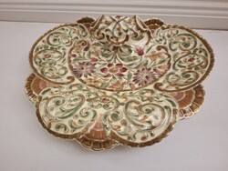 LEGNAGYOBB! 35 cm Zsolnay névjegytartó kínáló porcelán tál