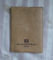 Retro / vintage füzetborító, könyvborító, tok (Gáz- és Olajszállító Vállalat, Siófok)