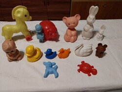 KIÁRUSITÁS!!!14 DB GYŰJTŐI MŰANYAG FIGURA /DMSZ/ÁRON ALUL EGYBEN