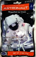 NASA -USA - HIVATALOS ÉLELMISZER ASZTRONAUTA csomagolt desszert - csokifagyi tölcsérrel - BONTATLAN
