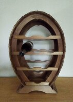 Fa boros üveg tartó hordó