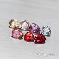 Természetes csepp alakú afrikai zafirok 2.5 ct összesen