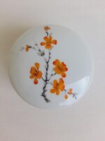 Porcelan jeloletlen barackvirag mintas bonbonier-ekszertarto
