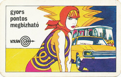 Kártyanaptár - - 1972 - Volán