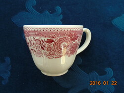 Antik Villeroy&Boch pink mintás csésze Merkúr jelzéssel