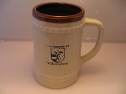 Retro Wilhelmsburg túra emlék kerámia korsó,