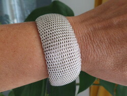 Tiffany széles ezüst karkötő