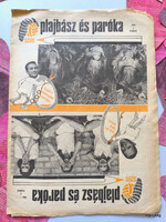 Plajbász és paróka  /  SZÜLETÉSNAPRA :-) Eredeti, régi ÚJSÁG Ssz.:  27568