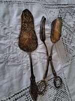 Ezüstözött torta eszközök