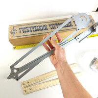 Vintage szovjet műszaki rajz asztalhoz szerelhető kar vonalzó nem tudom mi