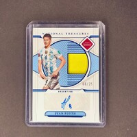 Juan Foyth Argentína Panini National Treasure auto+match worn patch /25