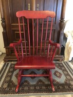 Bükkfa faragott hintaszék