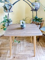 Régi mid century  kis asztal retro  asztal virágtartó