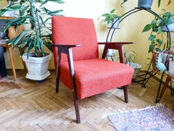 Retro piros karosszék,fotel kiváló állapotban