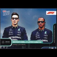 Topps NOW Formula 1 - #P10 George Russel & Lewis Hamilton - Keeping it cool in Bahrain