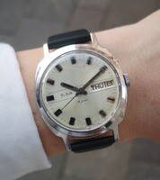 Slava Jumbo mechanikus karóra - 1975. Április - Tiktakwatch szervizkártyával, garanciával!