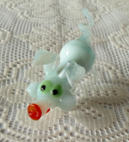 VINTAGE MURANOI MŰVÉSZ ÜVEG SZERENCSEHOZÓ,MALACKA FIGURA ,NIPP