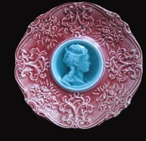 Villeroy & Boch: Fali dísztányér női fejjel