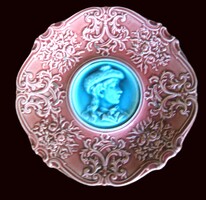 Villeroy & Boch  Fali dísztányér női fejjel