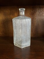 Régi nagyméretű gyógyszeres patika üveg – „KÜLSŐLEG” felirattal, 1500 ml
