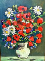 Schéner Mihály: Csendélet pipacsokkal