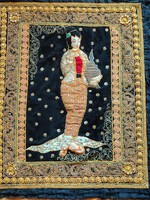 Antik Burmai arany hímzès Kalaga ALKUDHATÓ