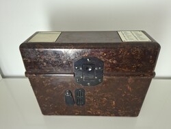 Második világháborús német Feldfernsprecher FF33 Wehrmacht tábori telefon bakelit doboza 1938