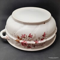 Nagyméretű gyöngyös komatál, pogácsás tál