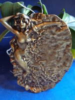 SZECESSZIÓS, EROTIKUS  - AKT NÉVJEGYTARTÓ TÁL