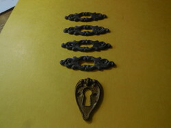 Fém fiók cimkék  , 4 db , 55 x 18 mm