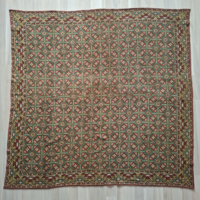 Antik kéziszövésű terítő takaró 127 x 127 cm