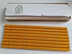 Régi, vintage 8db HB 150 H.C. Kurz Vineta Nürnberg, rajzceruza az eredeti dobozában
