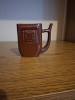 Kerámia kúrapohár, ivópohár. Hibátlan.