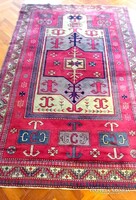 255 cm X 160 cm Antik Kaukázusi kézi csomózású szőnyeg ALKUDHATÓ